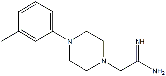 2-[4-(3-methylphenyl)piperazin-1-yl]ethanimidamide Struktur