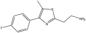 2-[4-(4-fluorophenyl)-5-methyl-1,3-thiazol-2-yl]ethanamine Struktur