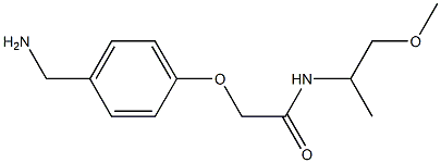 2-[4-(aminomethyl)phenoxy]-N-(1-methoxypropan-2-yl)acetamide Struktur