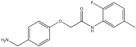 2-[4-(aminomethyl)phenoxy]-N-(2-fluoro-5-methylphenyl)acetamide Struktur