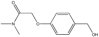 2-[4-(hydroxymethyl)phenoxy]-N,N-dimethylacetamide Struktur