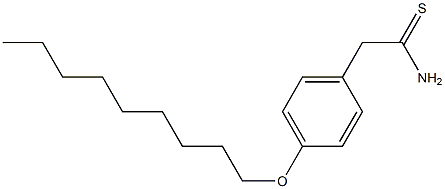 2-[4-(nonyloxy)phenyl]ethanethioamide Struktur