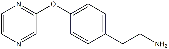 2-[4-(pyrazin-2-yloxy)phenyl]ethanamine Struktur