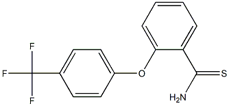 2-[4-(trifluoromethyl)phenoxy]benzene-1-carbothioamide Struktur