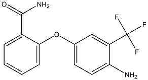 2-[4-amino-3-(trifluoromethyl)phenoxy]benzamide Struktur