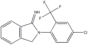 2-[4-chloro-2-(trifluoromethyl)phenyl]-2,3-dihydro-1H-isoindol-1-imine Struktur