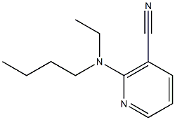 2-[butyl(ethyl)amino]nicotinonitrile Struktur