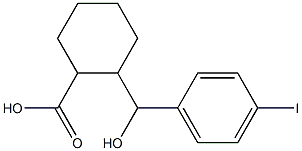 2-[hydroxy(4-iodophenyl)methyl]cyclohexane-1-carboxylic acid Struktur