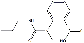 2-[methyl(propylcarbamoyl)amino]benzoic acid Struktur