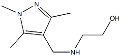 2-{[(1,3,5-trimethyl-1H-pyrazol-4-yl)methyl]amino}ethan-1-ol Struktur