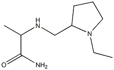 2-{[(1-ethylpyrrolidin-2-yl)methyl]amino}propanamide Struktur