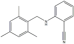 2-{[(2,4,6-trimethylphenyl)methyl]amino}benzonitrile Struktur