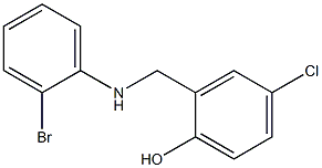 2-{[(2-bromophenyl)amino]methyl}-4-chlorophenol Struktur