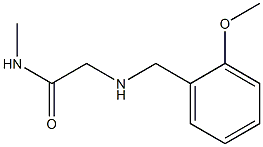 2-{[(2-methoxyphenyl)methyl]amino}-N-methylacetamide Struktur