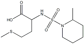 2-{[(2-methylpiperidine-1-)sulfonyl]amino}-4-(methylsulfanyl)butanoic acid Struktur