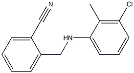 2-{[(3-chloro-2-methylphenyl)amino]methyl}benzonitrile Struktur