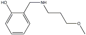 2-{[(3-methoxypropyl)amino]methyl}phenol Struktur