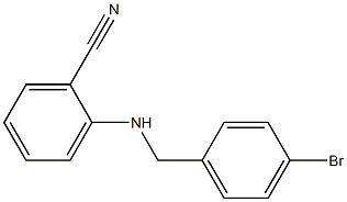 2-{[(4-bromophenyl)methyl]amino}benzonitrile Struktur