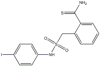 2-{[(4-iodophenyl)sulfamoyl]methyl}benzene-1-carbothioamide Struktur