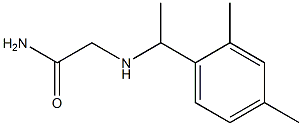 2-{[1-(2,4-dimethylphenyl)ethyl]amino}acetamide Struktur