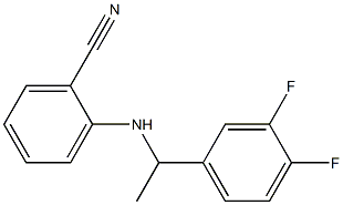 2-{[1-(3,4-difluorophenyl)ethyl]amino}benzonitrile Struktur