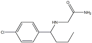 2-{[1-(4-chlorophenyl)butyl]amino}acetamide Struktur