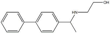 2-{[1-(4-phenylphenyl)ethyl]amino}ethan-1-ol Struktur