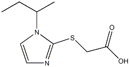 2-{[1-(butan-2-yl)-1H-imidazol-2-yl]sulfanyl}acetic acid Struktur