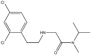 2-{[2-(2,4-dichlorophenyl)ethyl]amino}-N-methyl-N-(propan-2-yl)acetamide Struktur