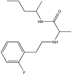 2-{[2-(2-fluorophenyl)ethyl]amino}-N-(pentan-2-yl)propanamide Struktur