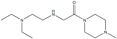 2-{[2-(diethylamino)ethyl]amino}-1-(4-methylpiperazin-1-yl)ethan-1-one Struktur