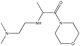 2-{[2-(dimethylamino)ethyl]amino}-1-(morpholin-4-yl)propan-1-one Struktur