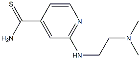 2-{[2-(dimethylamino)ethyl]amino}pyridine-4-carbothioamide Struktur