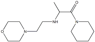 2-{[2-(morpholin-4-yl)ethyl]amino}-1-(piperidin-1-yl)propan-1-one Struktur