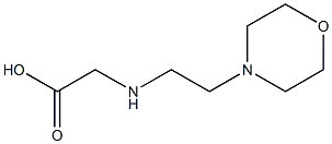 2-{[2-(morpholin-4-yl)ethyl]amino}acetic acid Struktur