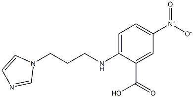 2-{[3-(1H-imidazol-1-yl)propyl]amino}-5-nitrobenzoic acid Struktur