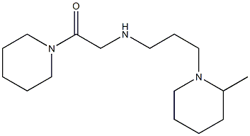 2-{[3-(2-methylpiperidin-1-yl)propyl]amino}-1-(piperidin-1-yl)ethan-1-one Struktur