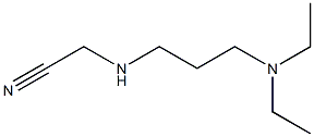 2-{[3-(diethylamino)propyl]amino}acetonitrile Struktur