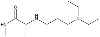 2-{[3-(diethylamino)propyl]amino}-N-methylpropanamide Struktur