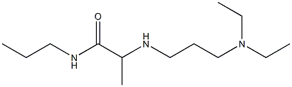 2-{[3-(diethylamino)propyl]amino}-N-propylpropanamide Struktur