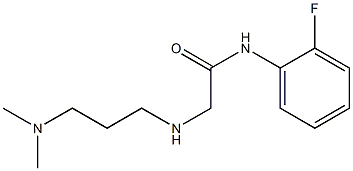 2-{[3-(dimethylamino)propyl]amino}-N-(2-fluorophenyl)acetamide Struktur