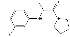 2-{[3-(methylsulfanyl)phenyl]amino}-1-(pyrrolidin-1-yl)propan-1-one Struktur