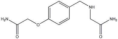 2-{[4-(2-amino-2-oxoethoxy)benzyl]amino}acetamide Struktur