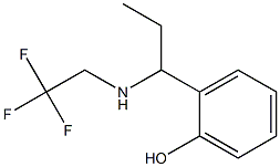 2-{1-[(2,2,2-trifluoroethyl)amino]propyl}phenol Struktur