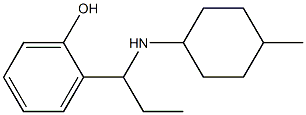 2-{1-[(4-methylcyclohexyl)amino]propyl}phenol Struktur