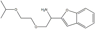 2-{1-amino-2-[2-(propan-2-yloxy)ethoxy]ethyl}-1-benzofuran Struktur