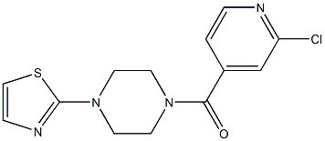 2-{4-[(2-chloropyridin-4-yl)carbonyl]piperazin-1-yl}-1,3-thiazole Struktur