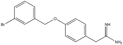 2-{4-[(3-bromobenzyl)oxy]phenyl}ethanimidamide Struktur