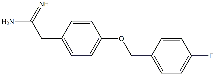 2-{4-[(4-fluorobenzyl)oxy]phenyl}ethanimidamide Struktur