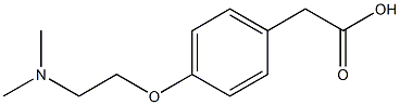 2-{4-[2-(dimethylamino)ethoxy]phenyl}acetic acid Struktur